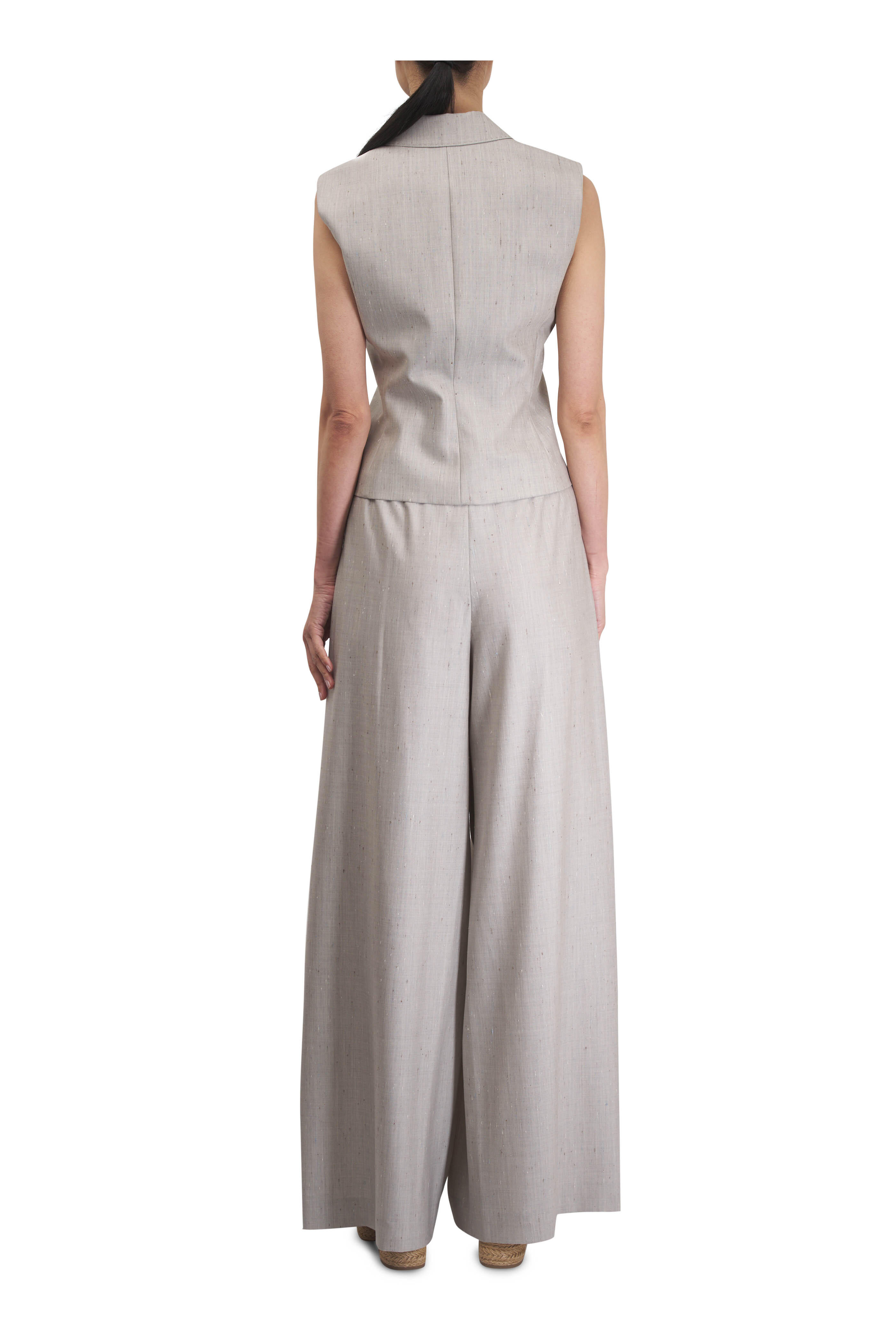 Lafayette 148 New York - Warren Gray Inverted Pleated Pant