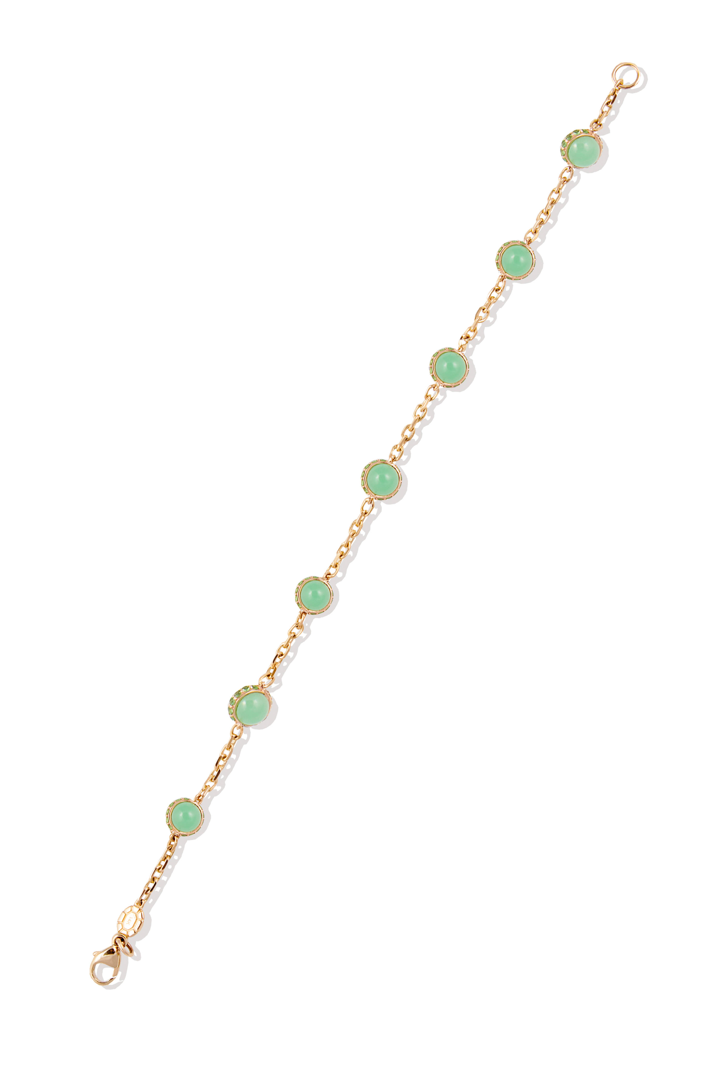 Campbell + Charlotte - 14k Yellow Gold Found Cabochon Station Bracelet