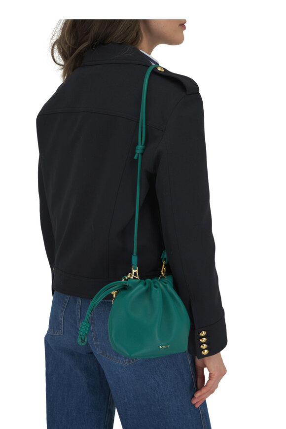 Loewe - Mini Flamenco Emerald Green Purse Bag