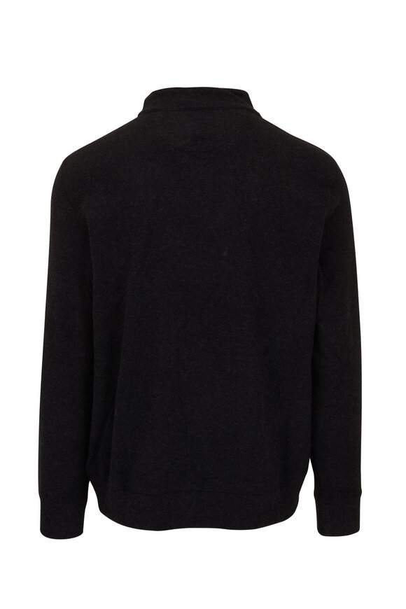 Faherty Brand - Legend™ Heather Black Sweater Quarter Zip Pullover