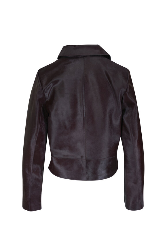 Nour Hammour Hadley Brown Cropped Jacket - view 3