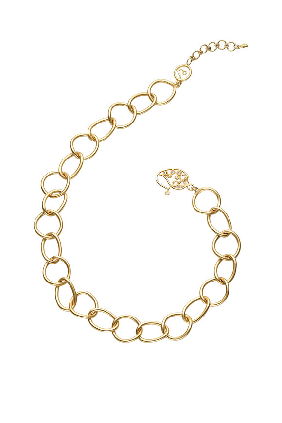 Coomi - 20K Yellow Gold Antiquity Link Necklace