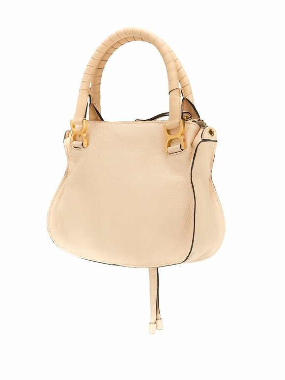 Chloé - Marcie Blondie Beige Leather Small Bag