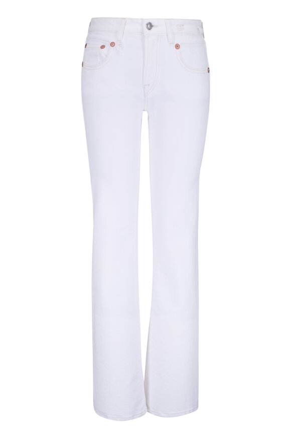 R13 Boy Flare Aerin White Stretch Jean - view 1