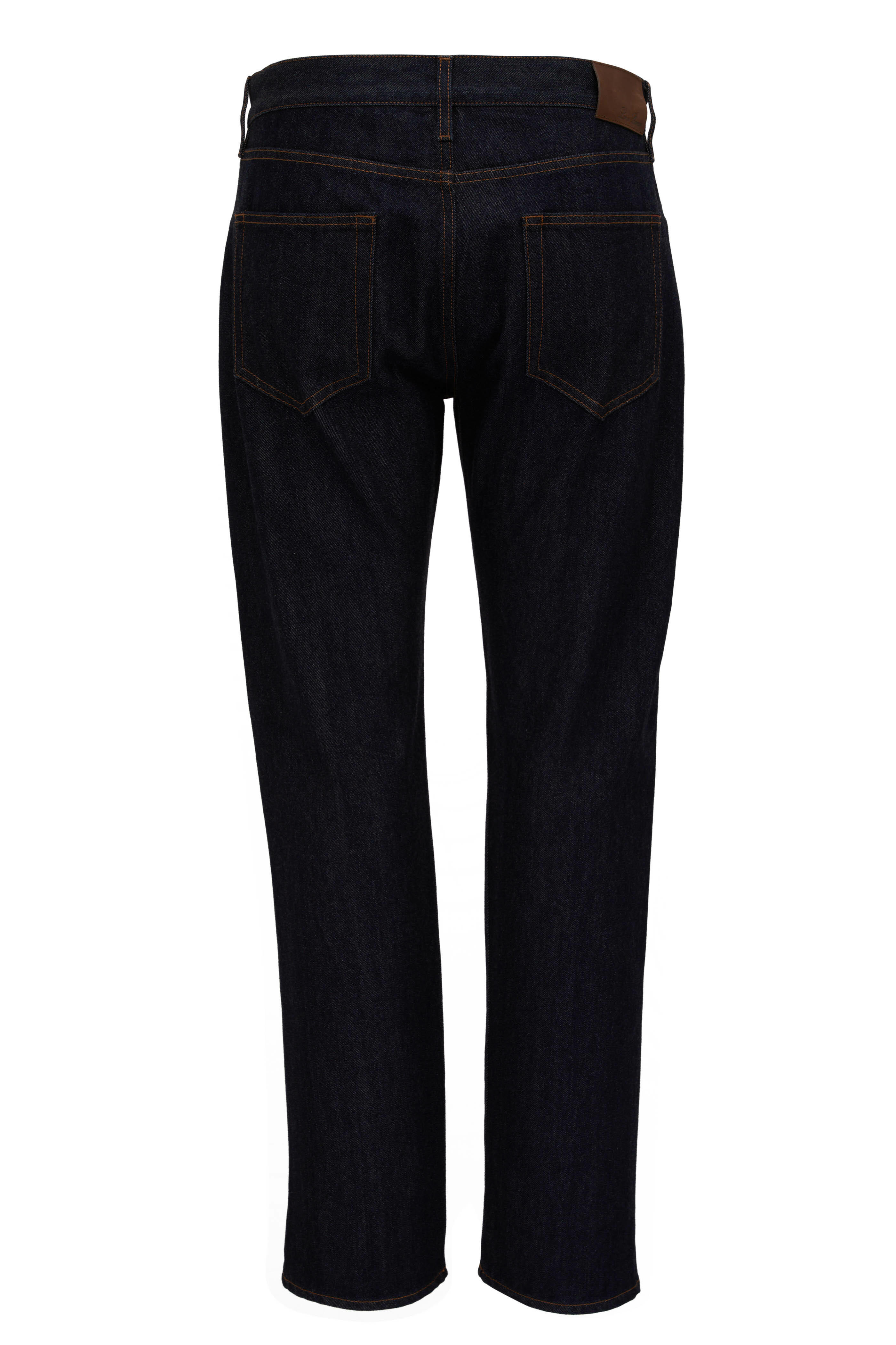 パンツ LORO PIANA DARK BLUE PANTS Pantaflat slim-leg pants in blue - Loro Piana | Mytheresa