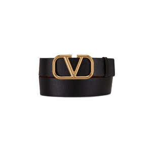 Valentino Round Ladies Belt in Black deals