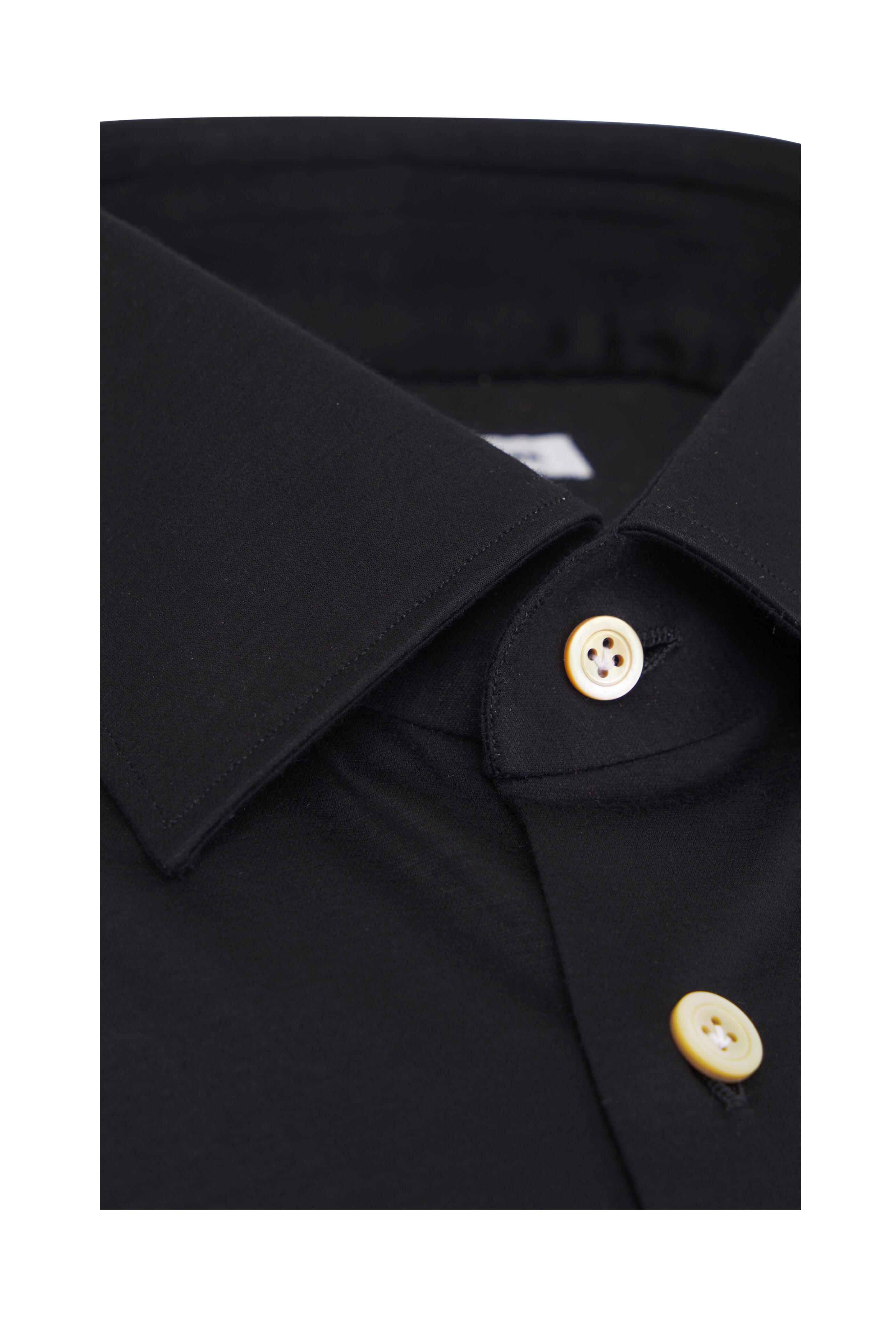 Kiton - Black Cotton Dress Shirt
