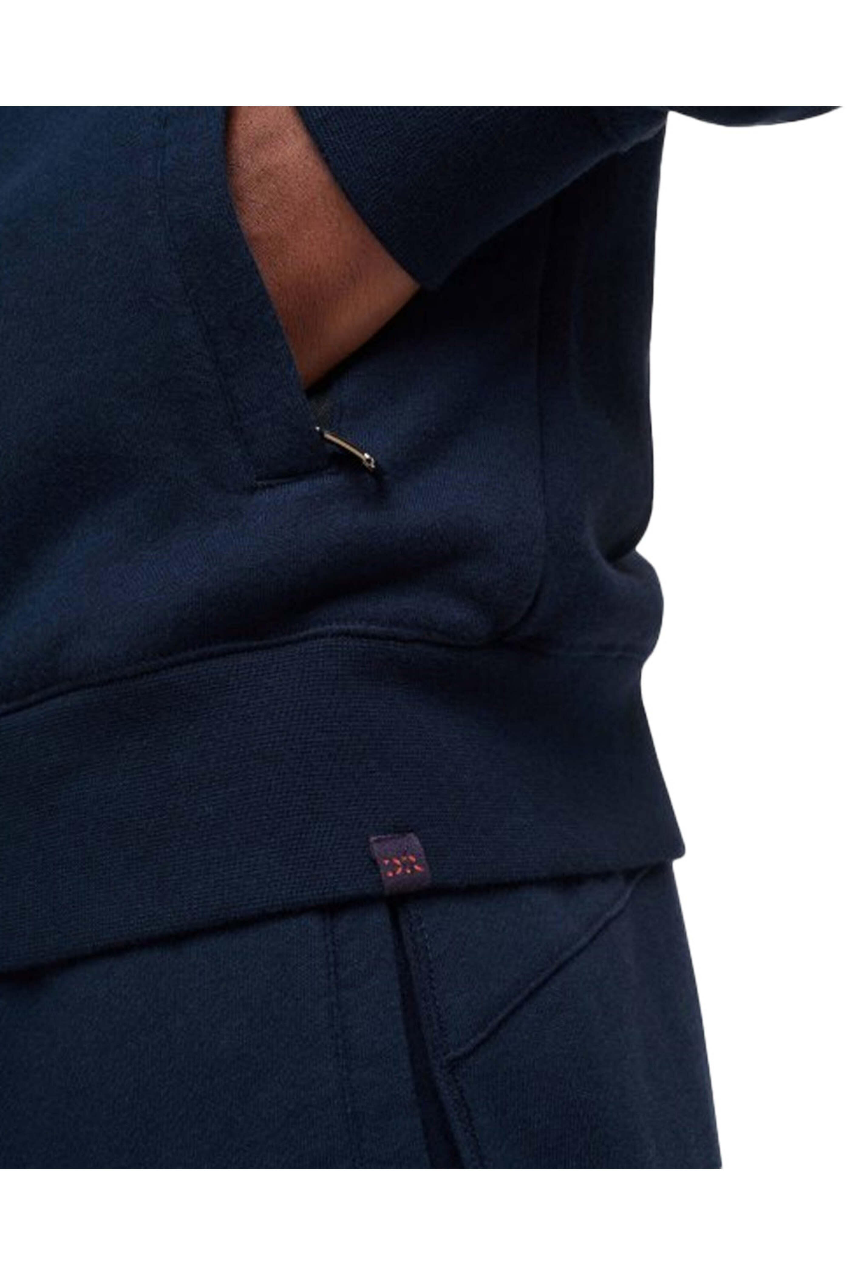 Derek Rose - Navy Quinn Modal Full Zip Hoodie