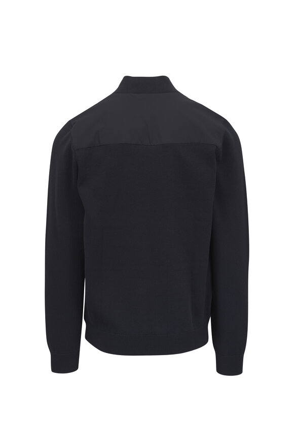 WAHTS Night Blue Cotton Hybrid Bomber - view 2