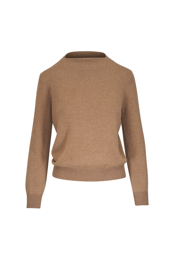 Bottega Veneta - Classic Desert Cashmere Button Shoulder Sweater