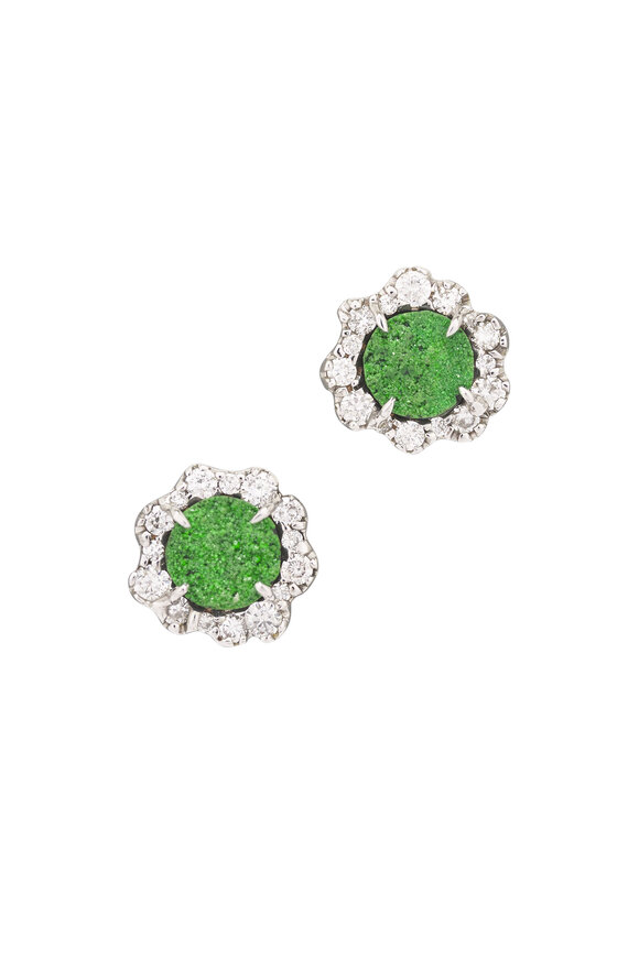 Kimberly McDonald Uvarovite Garnet Studs