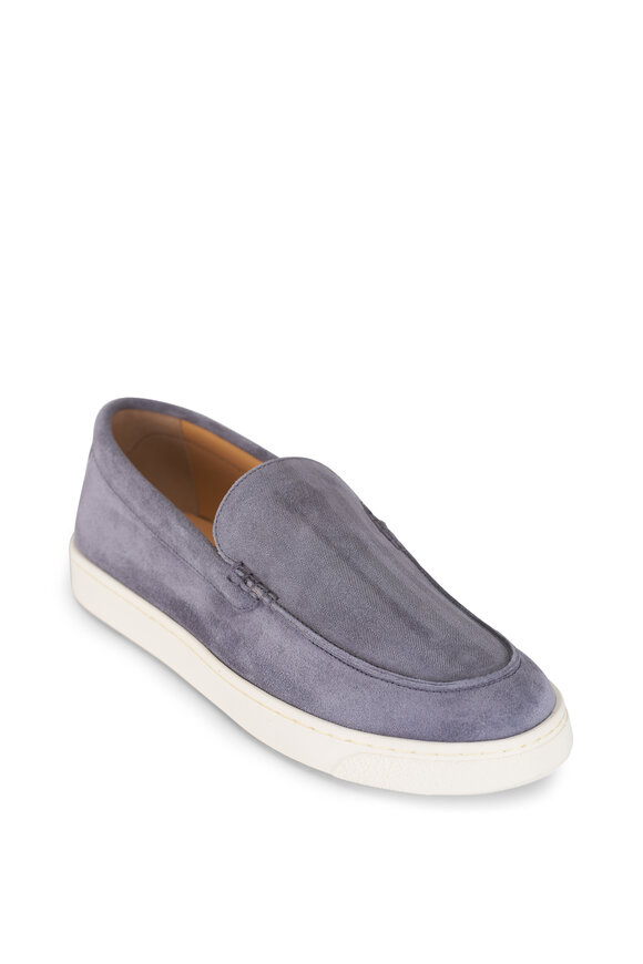 Brunello Cucinelli Gray Suede Loafer