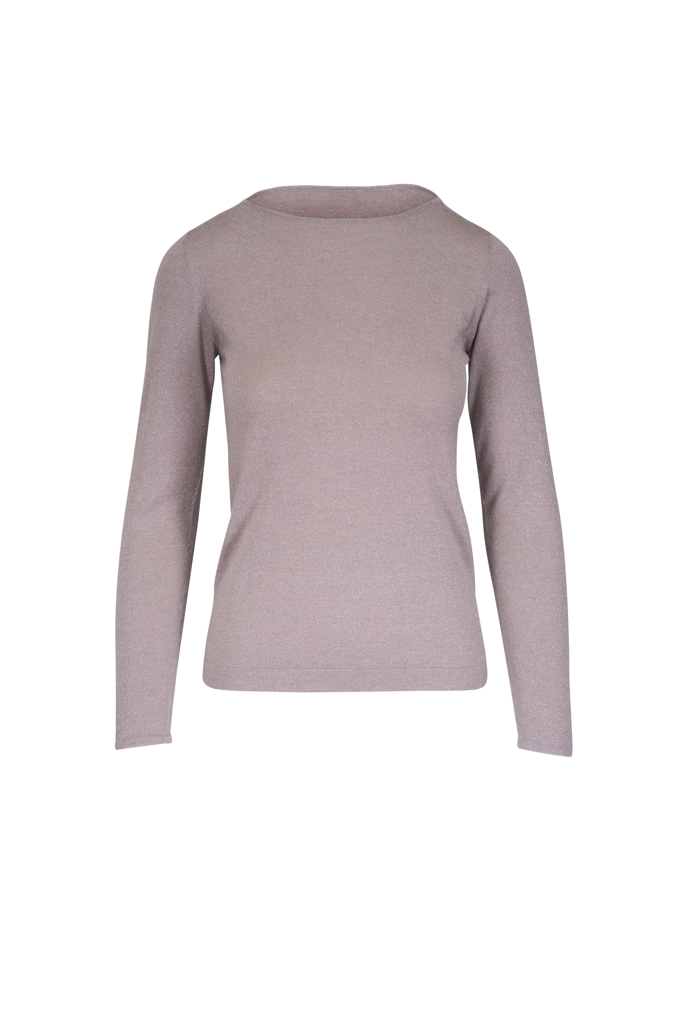 Brunello Cucinelli - Neutral Cashmere, Silk & Lurex Boatneck