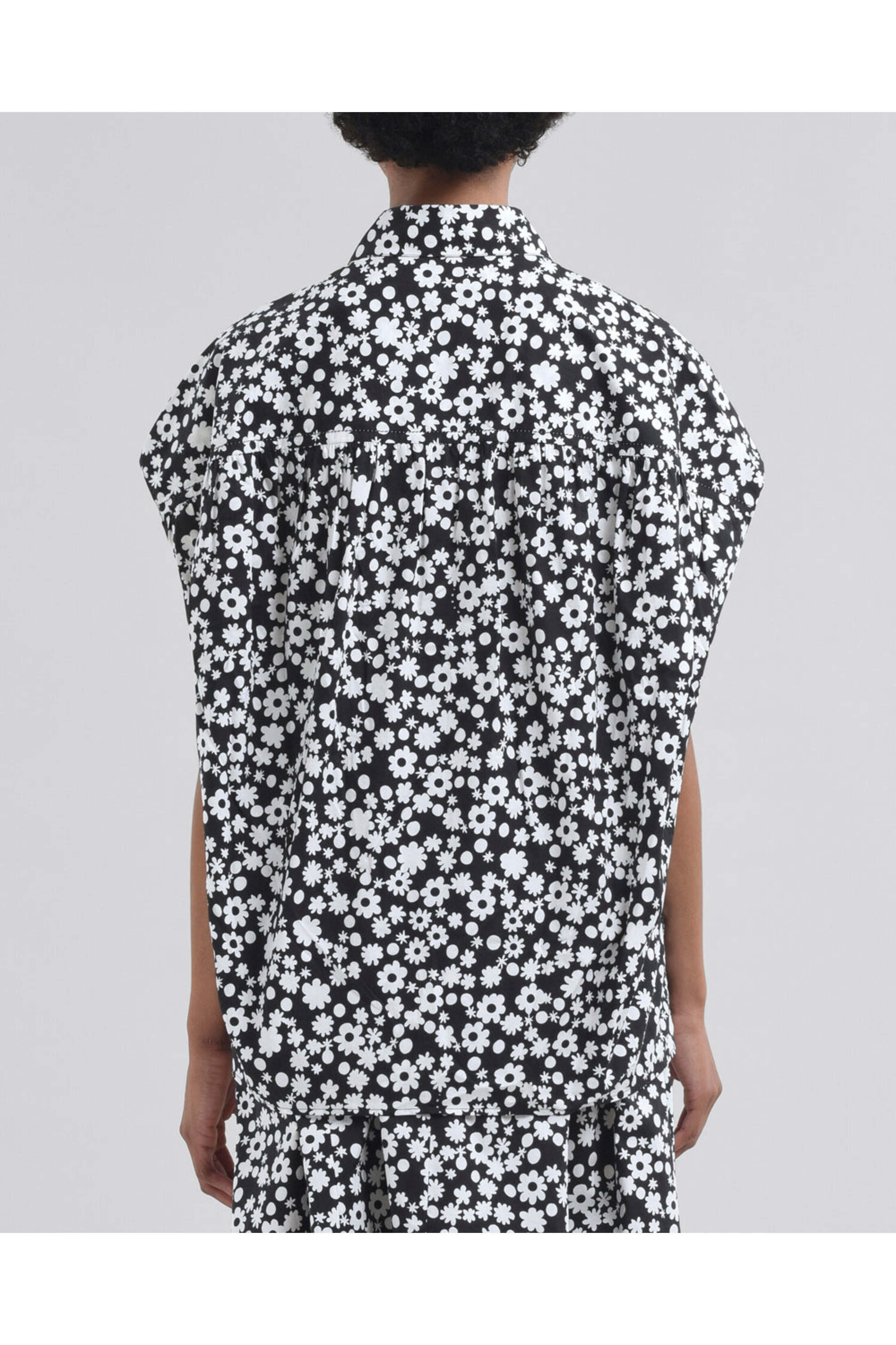 Marni - Black Poppy Fields Cocoon Shirt