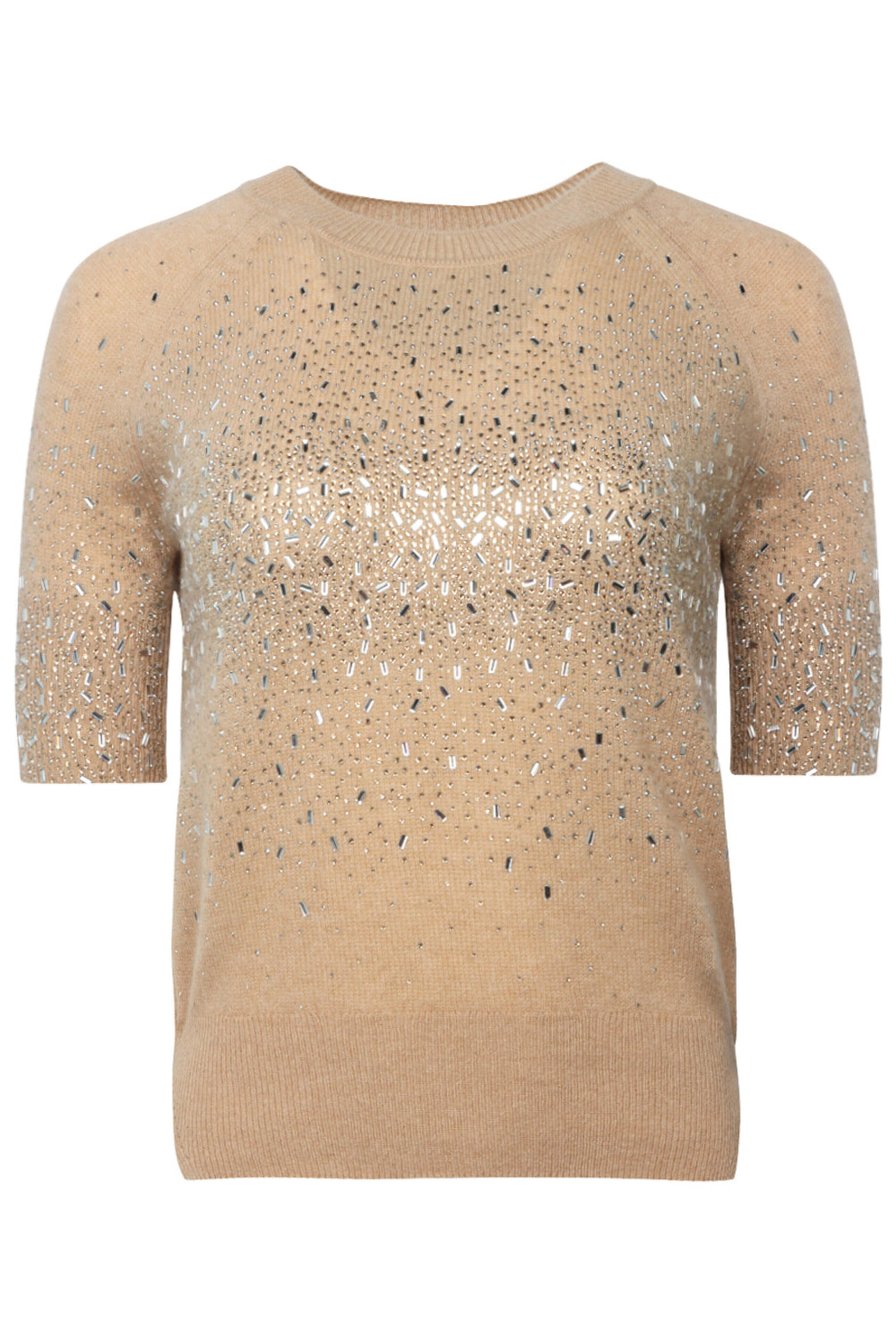 Ermanno Scervino - Novelle Crystal Embellished Short Sleeve Sweater