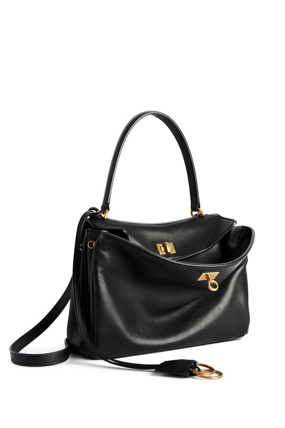 Balenciaga Small Rodeo Black Leather Top Handle Bag - view 13
