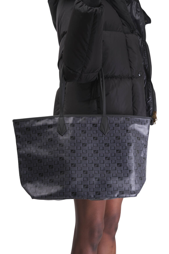 Moreau Paris Medium Saint Tropez Black Monogram Tote - view 2