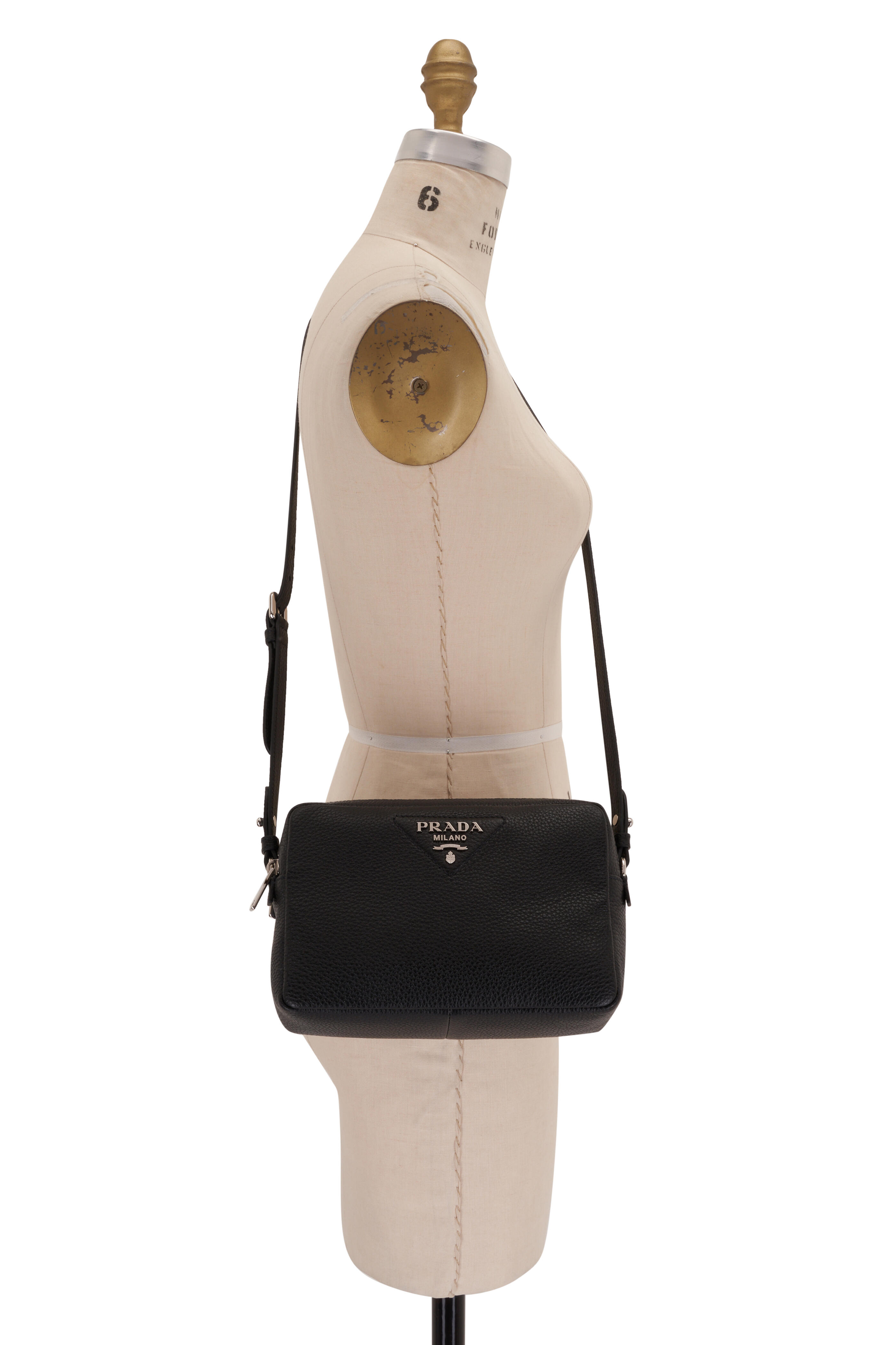 Prada - Black Leather Medium Two Compartment Shoulder Bag