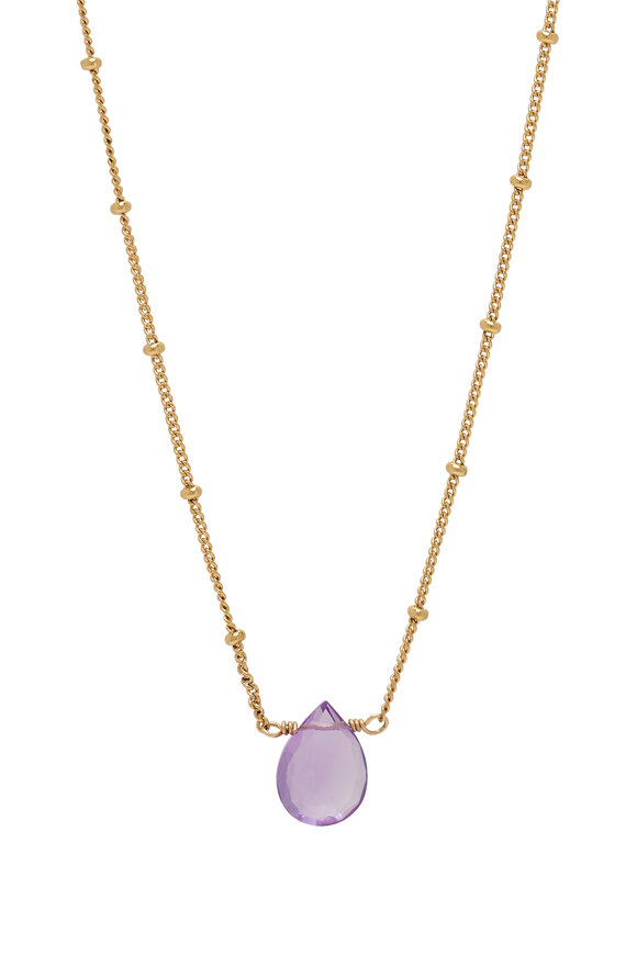 Cristina V. - Amethyst Briolette Necklace