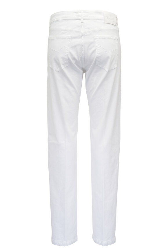 Marco Pescarolo - White Stretch Cotton Five Pocket Pant