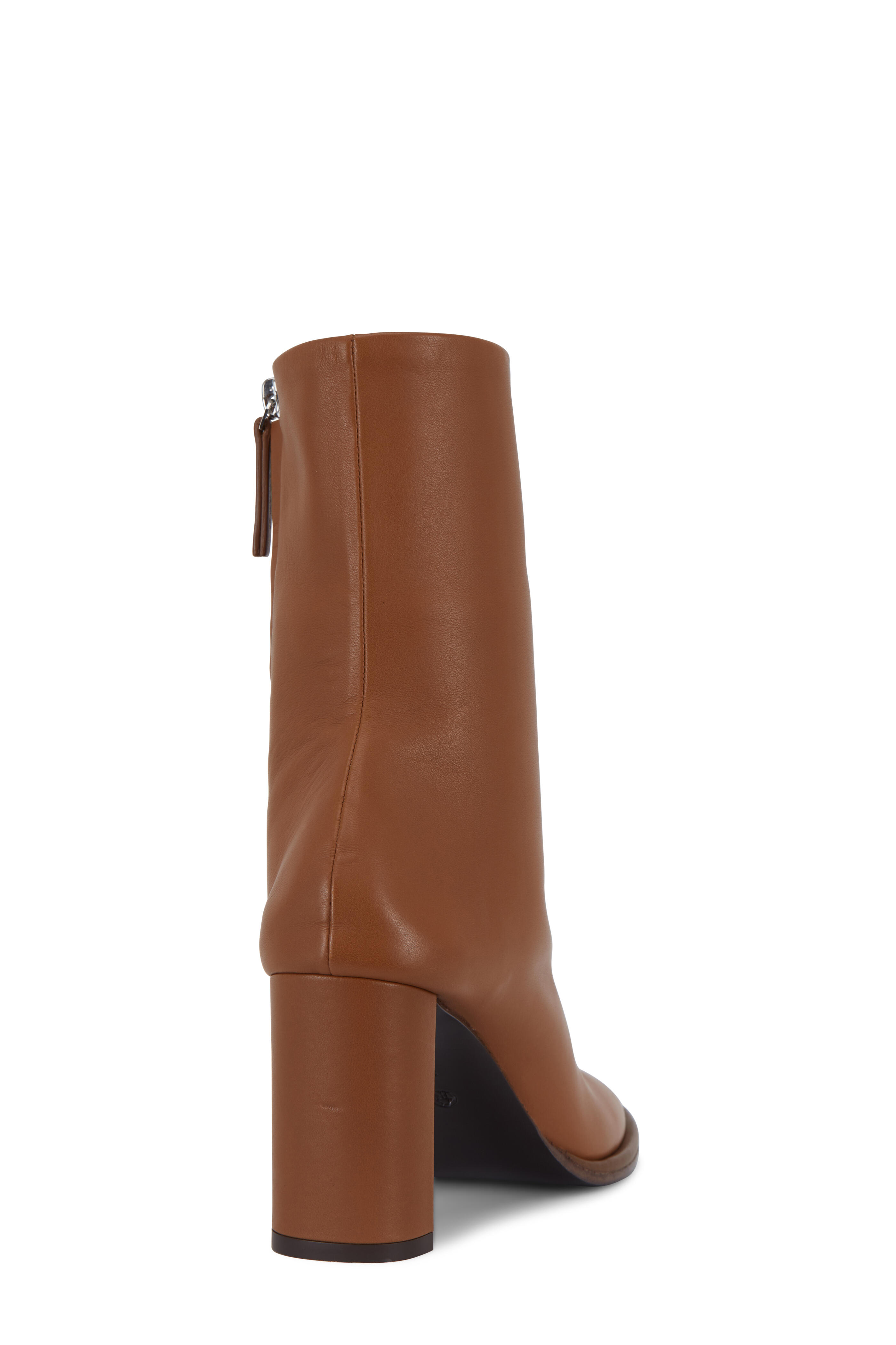 The Row Teatime Fawn Leather Side Zip Boot 85mm