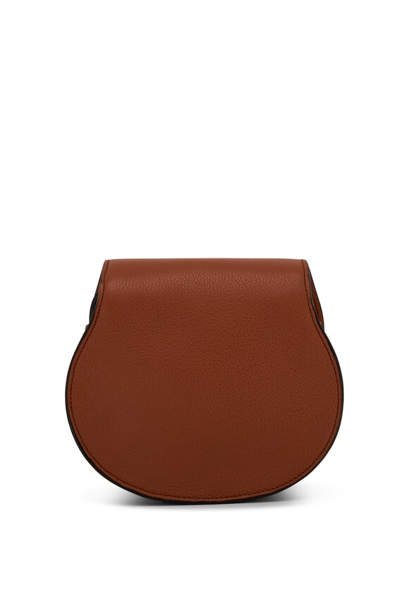 Chloé - Marcie Tan Leather Small Saddle Bag 