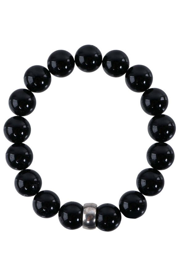 Spivey  Black Tourmaline Beaded Bracelet