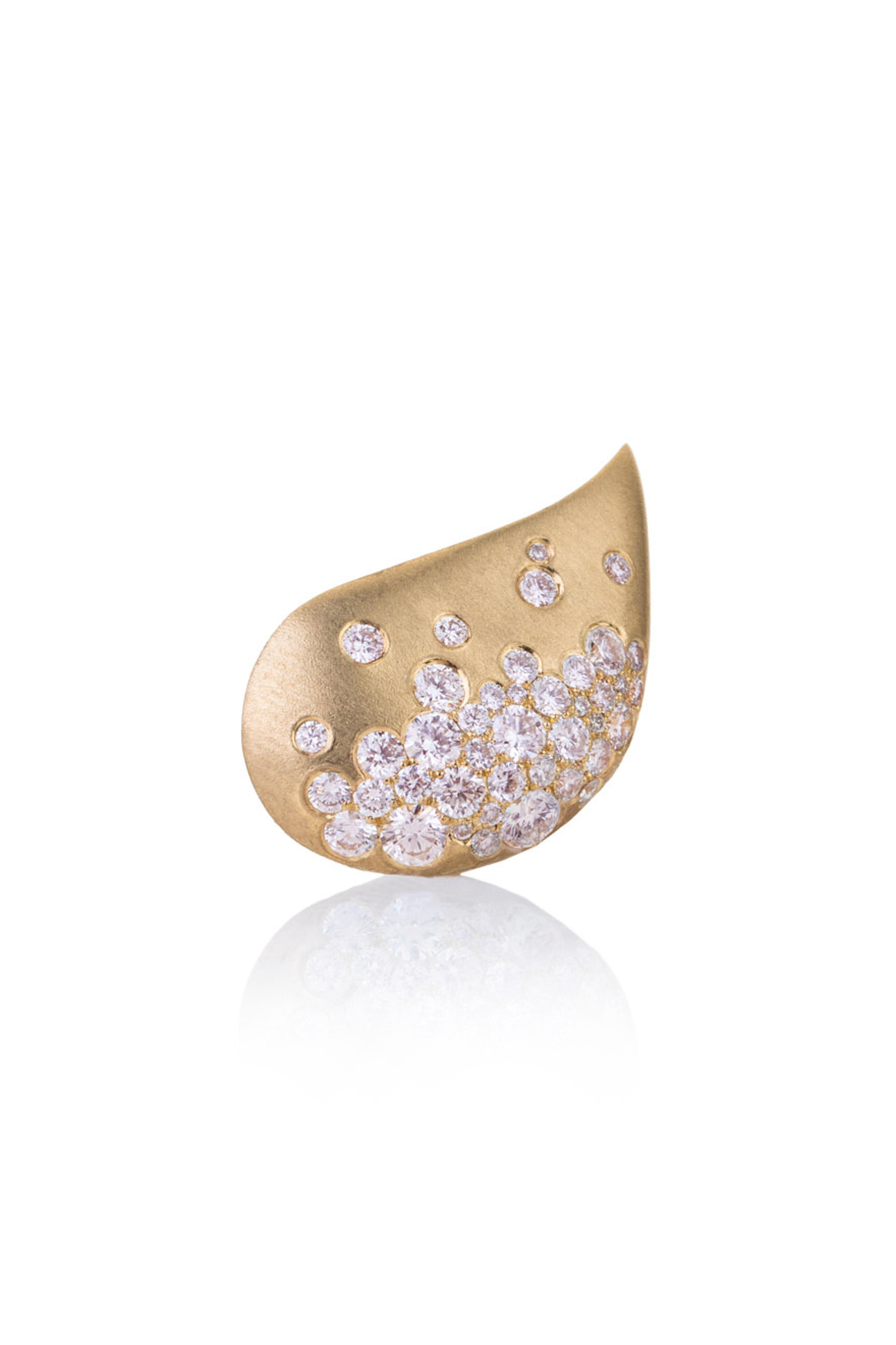 Nada Ghazal - 18k Yellow Gold Diamond Fuse Glamour Earrings