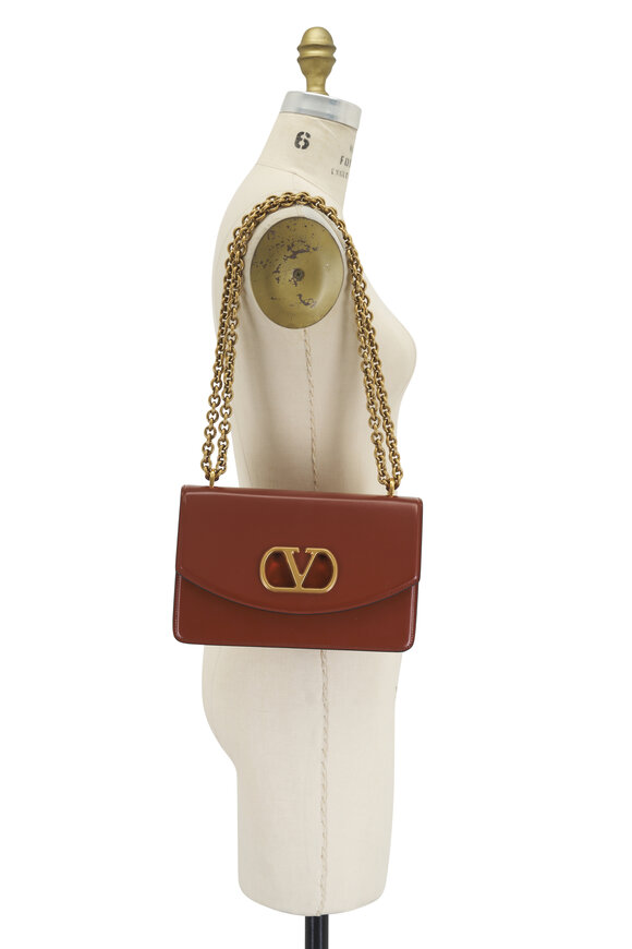 Valentino Garavani - Vain Shiny Leather Shoulder Bag