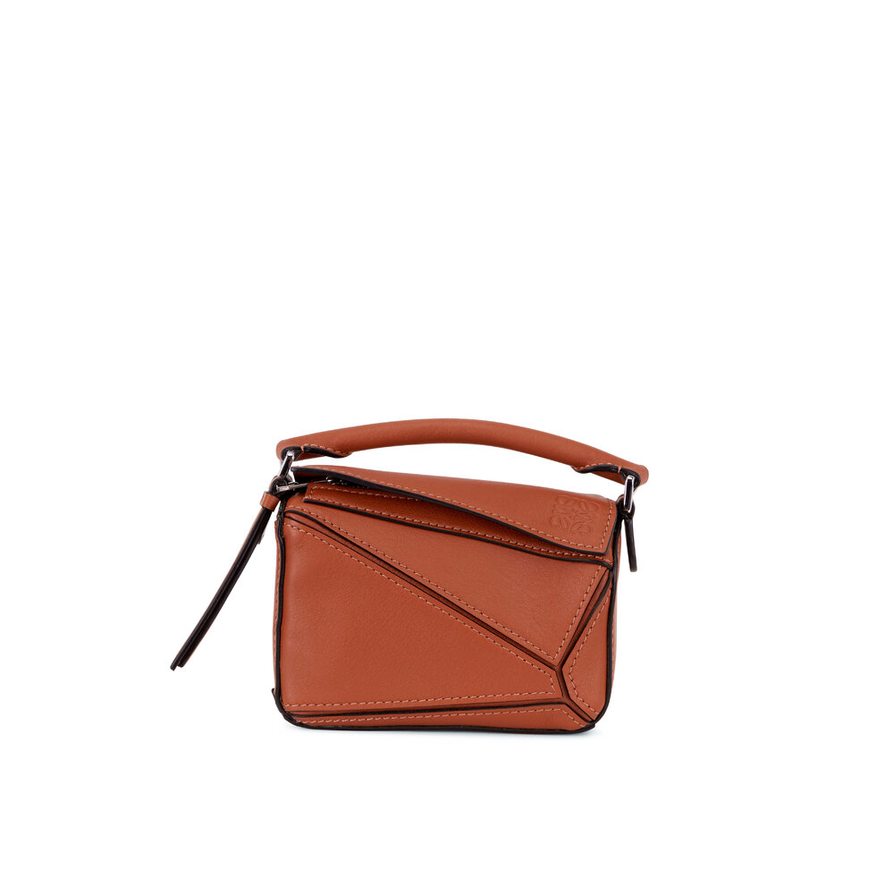 Loewe - Nano Puzzle Tan Leather Crossbody Bag