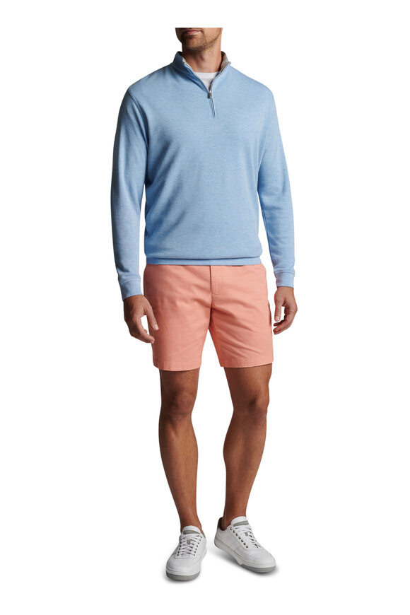 Peter Millar - Crown Cottage Blue Quarter Zip Pullover