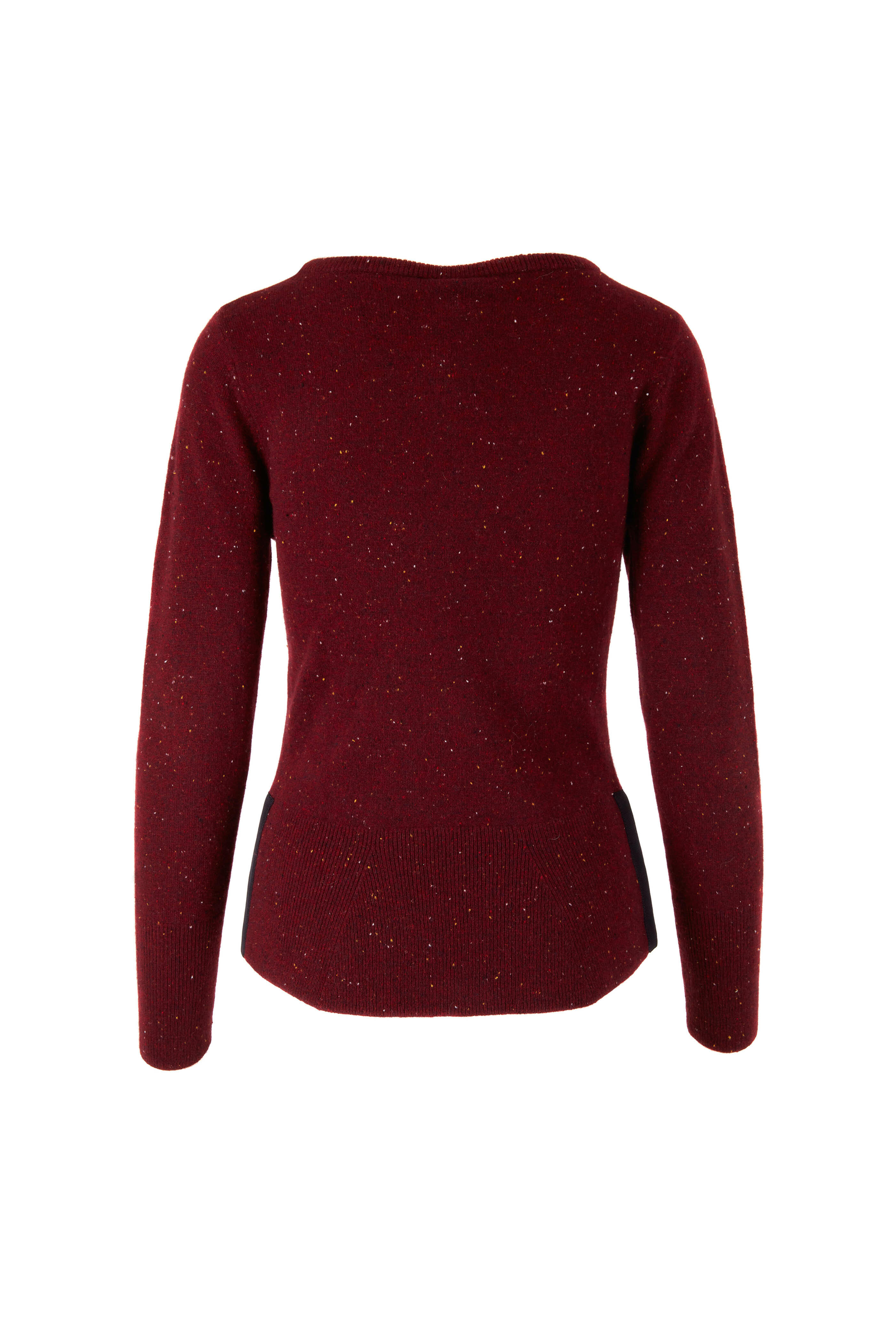 KZ_K Studio - Crimson Red Cashmere Crewneck Sweater
