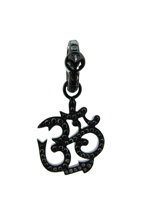 Loree Rodkin Small Pave Om Sign Pendant