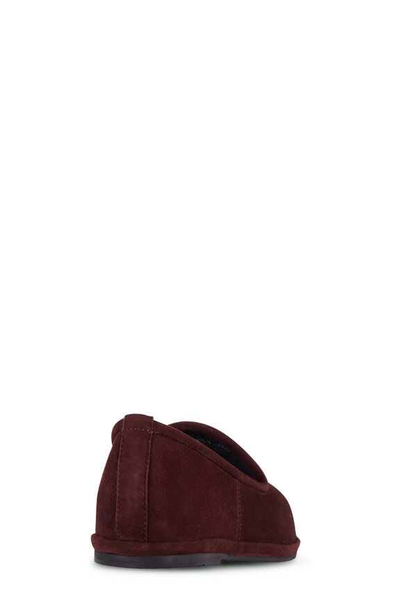 Aquatalia - Maria Deep Wine Suede Flat