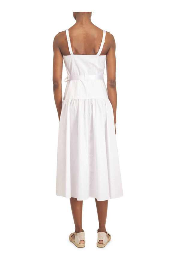 L'Agence Rima White Midi Dress - view 4