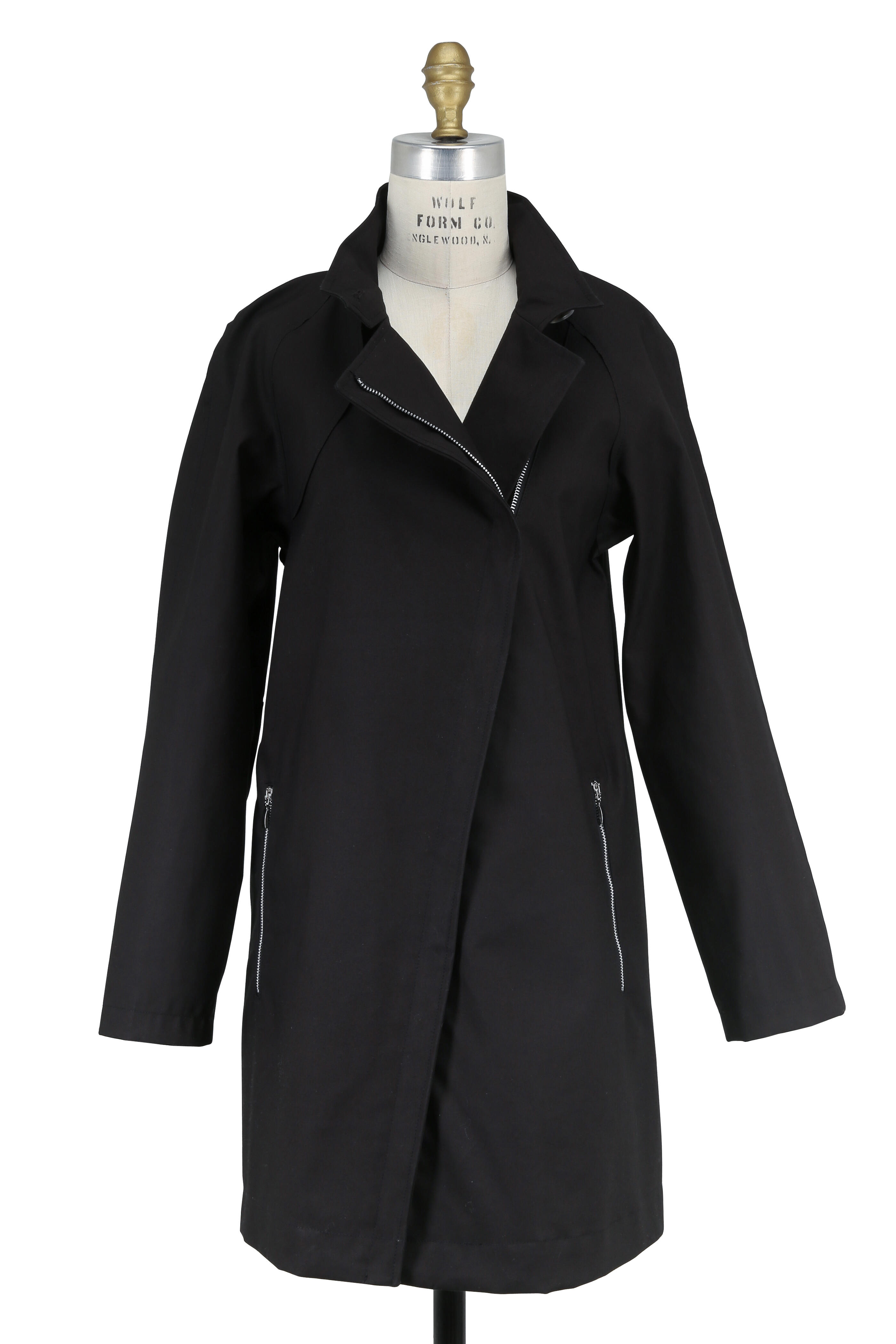 Pret Pour Partir - Eclat Black Waxed Cotton Trench Coat