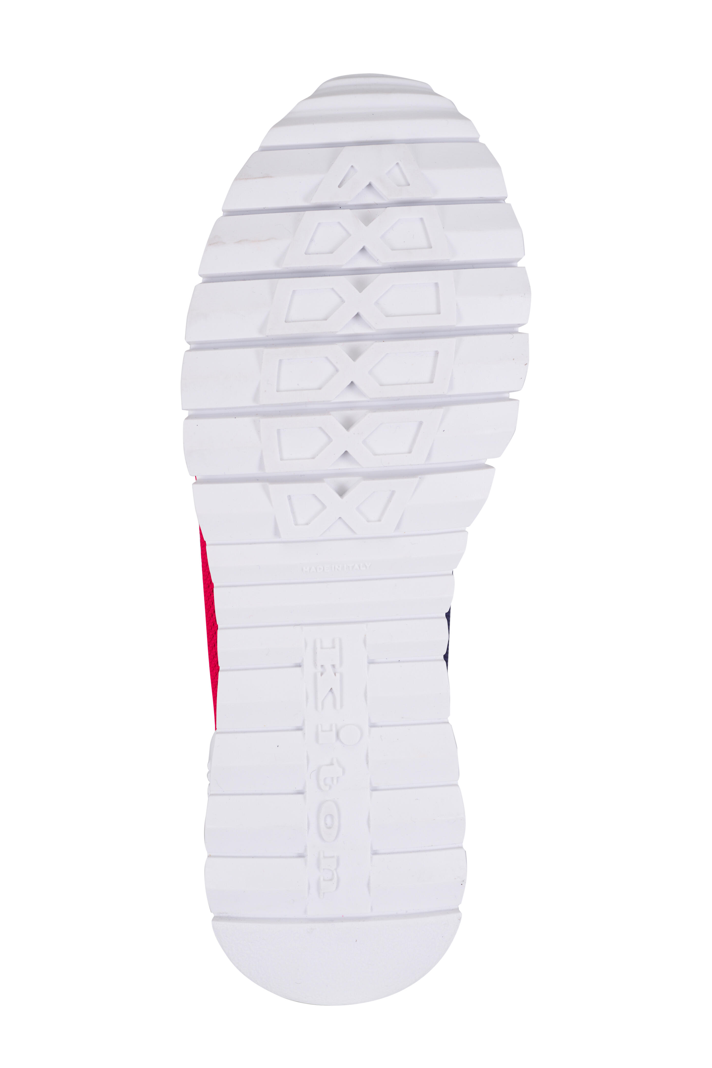 Kiton - Navy Blue & Red Knit Low Top Sneaker