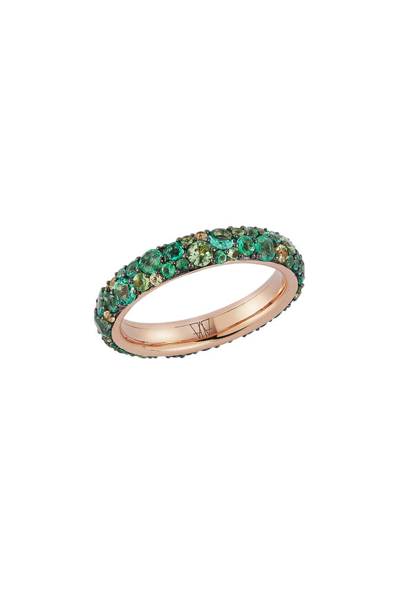 Walters Faith - OC x WF 18K Emerald & Tsavorite Band Ring