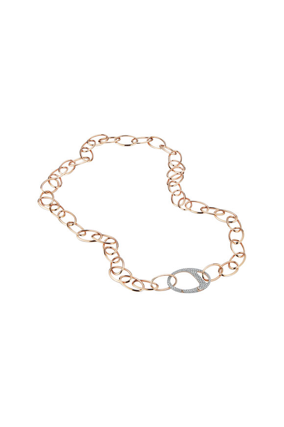 Walters Faith Rose Gold Diamond Link Chain Necklace