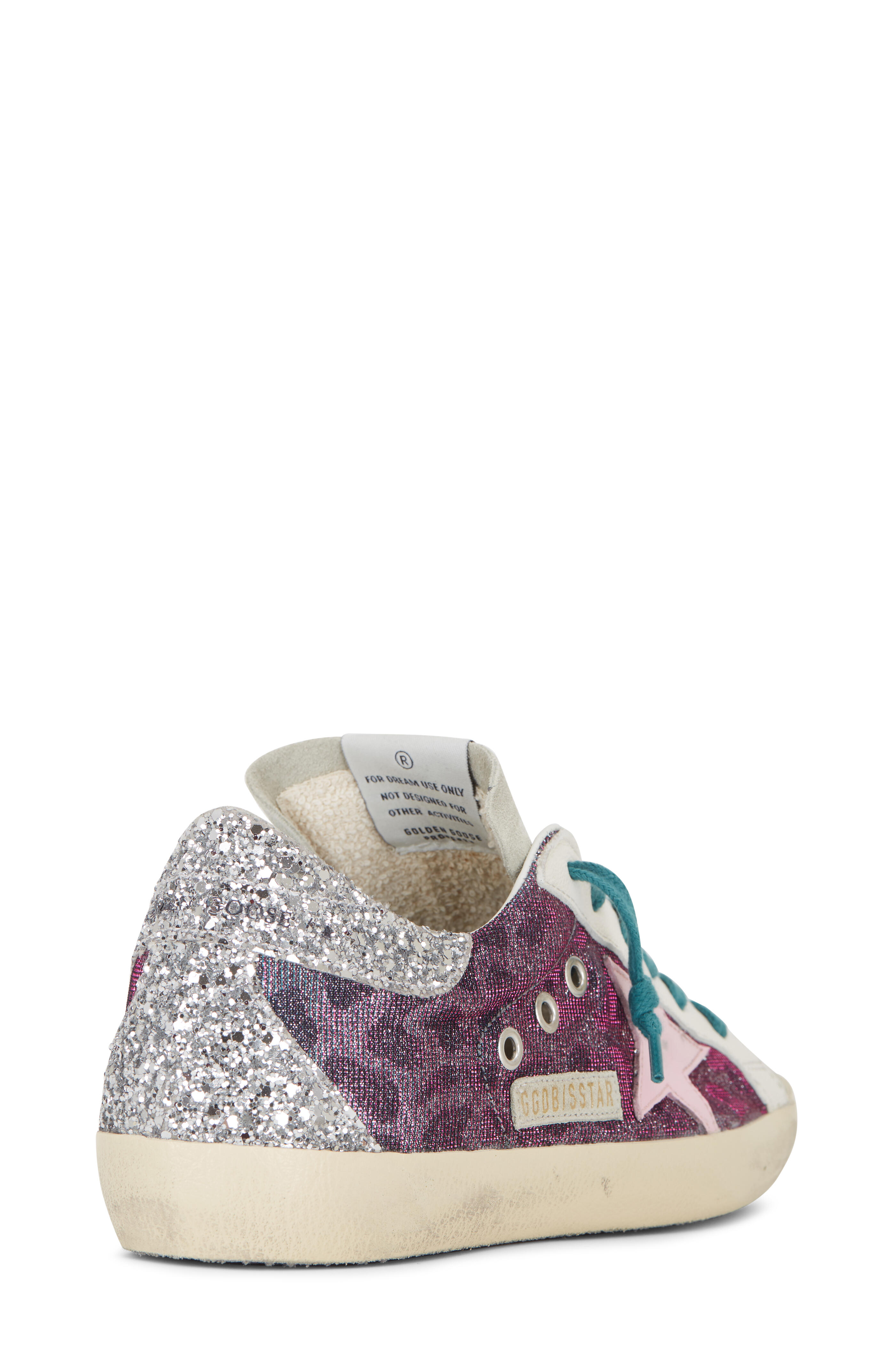 Golden Goose - Super-Star Purple & Black Leopard Low Top Sneaker