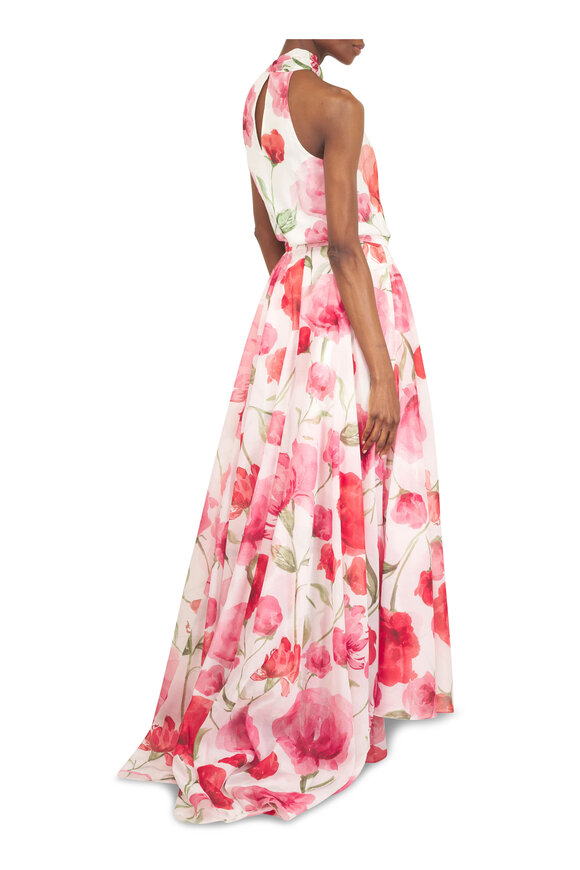 Sachin Babi Bellamy Poppy Printed Organza Maxi Skirt - view 4