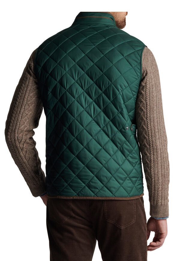 Peter Millar - Essex Balsam Green Quilted Travel Vest