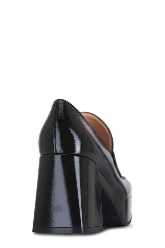 Gianvito Rossi - Rouen Black Chunky Loafer Pump, 45mm 