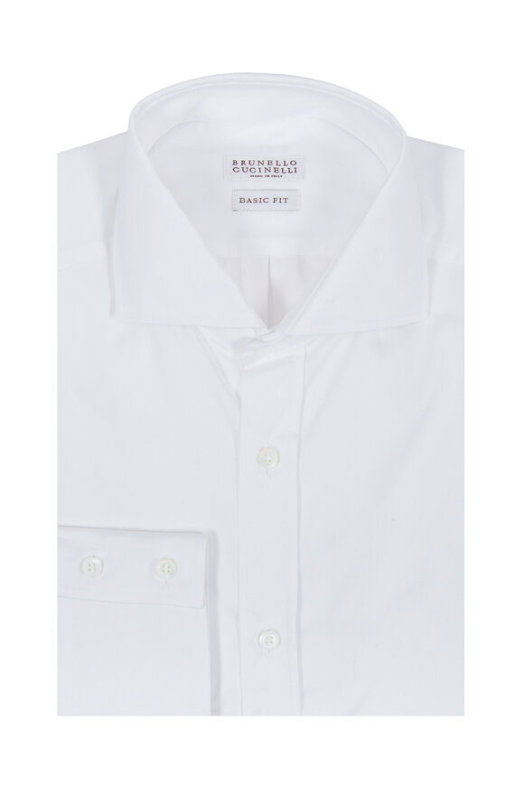 Brunello Cucinelli - White Basic Fit Sport Shirt