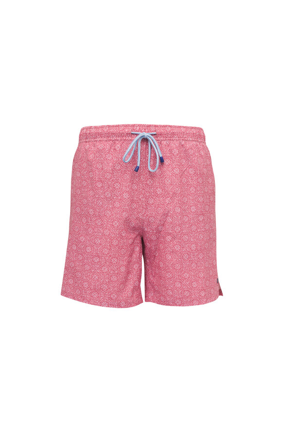 Peter Millar Knox Red Pear Swim Trunks