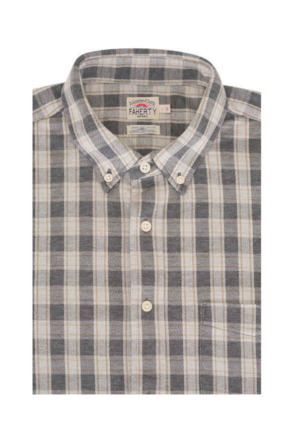 Faherty Brand Coastline Valley Grounds Plaid Button Down Shirt