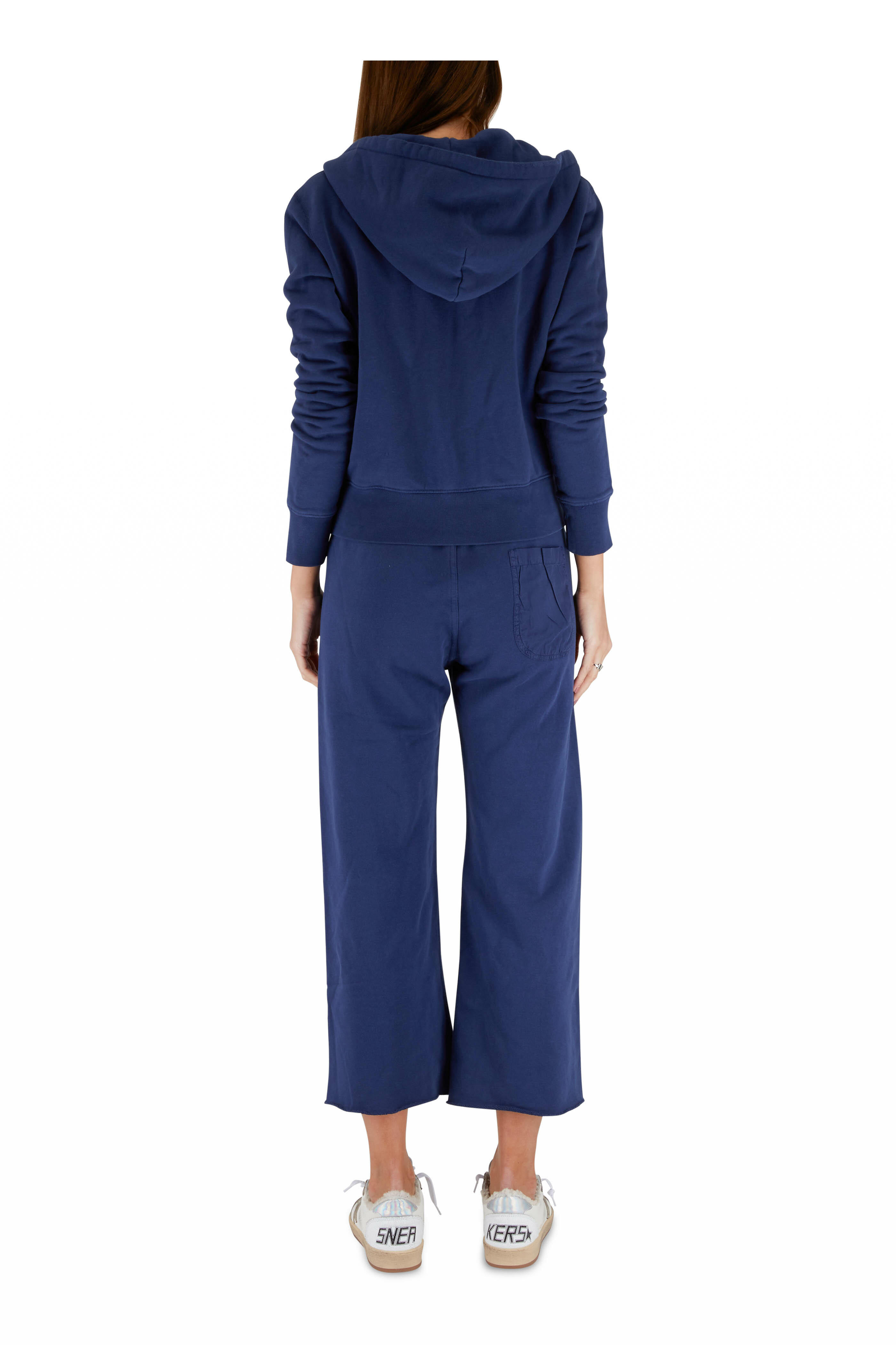 Nili Lotan - Callie Marine Blue Zip Up Hoodie | Mitchell Stores
