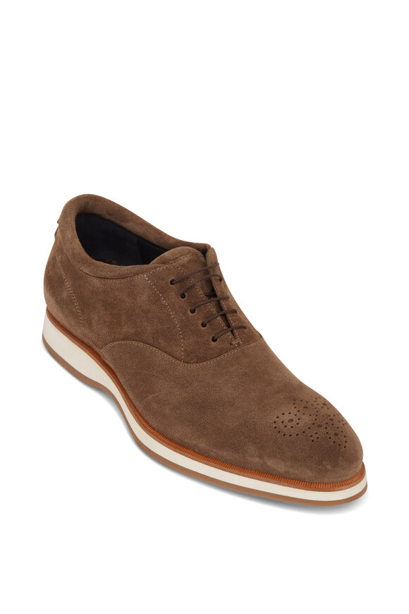 Di Bianco - Anconia Suede Wingtip Dress Shoe