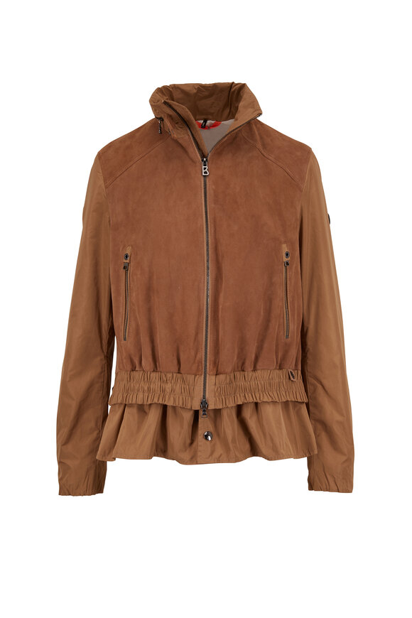 Bogner - Lena Cognac Suede Moto Jacket