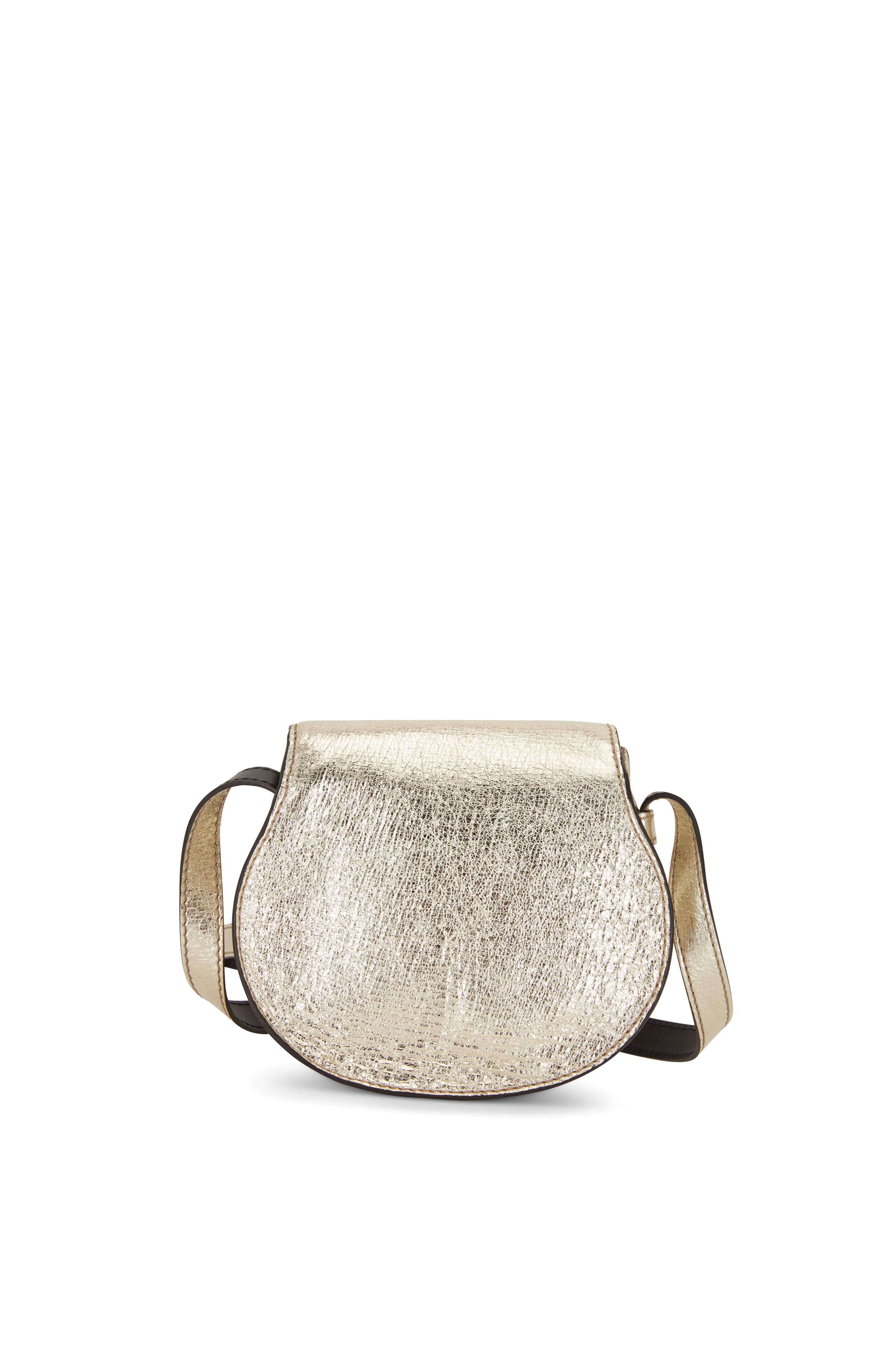 Chloé - Marcie Metallic Gold Leather Mini Crossbody